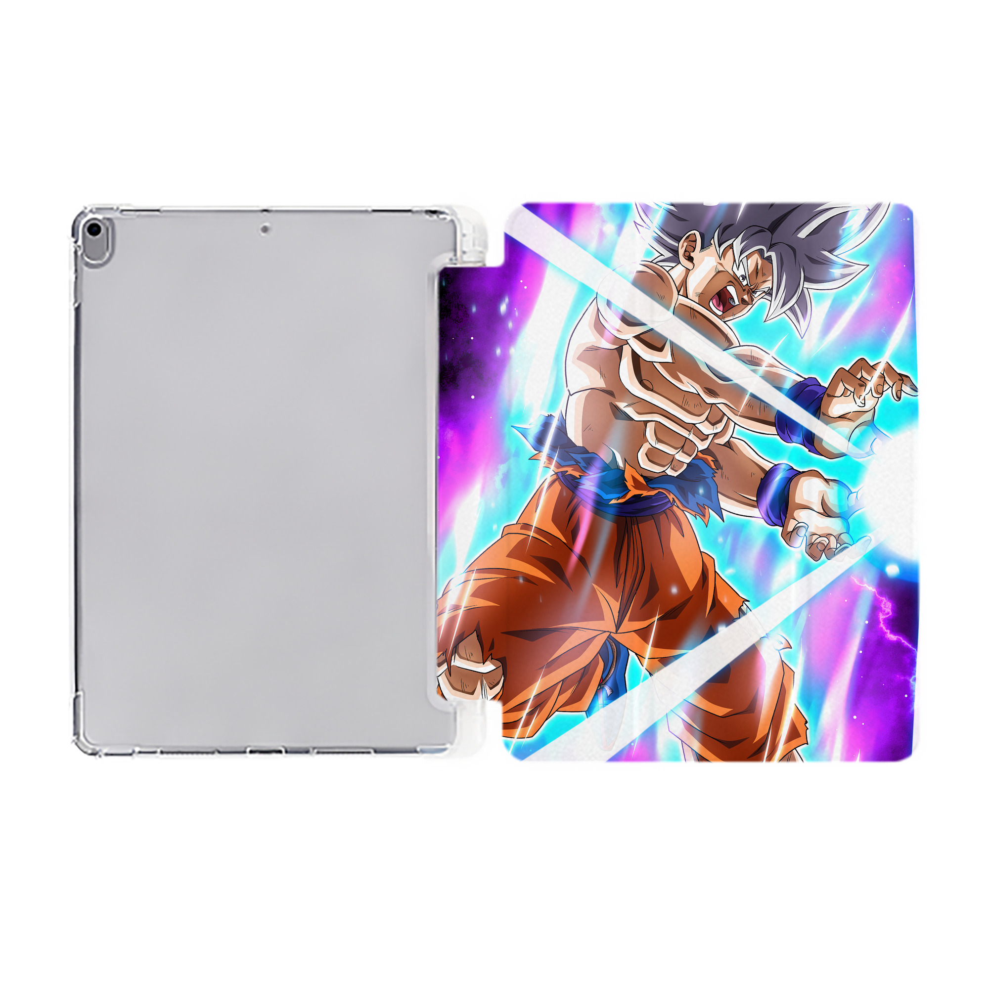 （画像用） ドラゴンボール DRAGON BALL IPad ケース ペン収納付き 三つ折りスタンド PUレザー×シリコン 対応機種9.5/10.5/10.9インチ